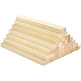 BUYGOO 50Pcs Holzstäbe Quadratisch Holzstäbchen zum Basteln,25x1x1cm Holzblock...