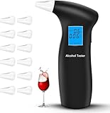 RUTIDA Alkoholtester, Polizeigenau Alkoholmessgeräte mit 12 Mundstücken,...