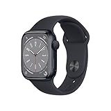 Apple Watch Series 8 (GPS, 41mm) Smartwatch - Aluminiumgehäuse Mitternacht,...