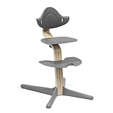 Stokke Nomi Stuhl, Grey - Inspiriert zu aktivem Sitzen - Ohne Werkzeug stufenlos...