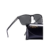 CARFIA Polarisierte Herren Sonnenbrille Metallrahmen UV 400 Fahrerbrille...