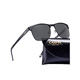 CARFIA Polarisierte Herren Sonnenbrille Metallrahmen UV 400 Fahrerbrille...