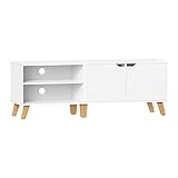 VASAGLE TV-Schrank LTV027T46, 140 cm lang, mit 2 Türen, verstellbares Regal,...