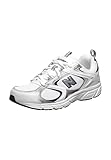 New Balance Herren 408 Sneaker, Weiss/SCHWARZ, 42.5 EU