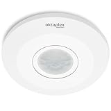 Oktaplex Ina Bewegungsmelder Innen 360 Grad 8m Reichweite LED geeignet weiß...