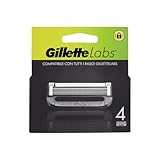 Gillette LABS Rasierklingen für Herren, 4 Ersatzteile mit 5 Klingen, Komfort...