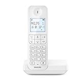 Philips D2701W Schnurloses Festnetztelefon, 11,6 cm (4,6 Zoll), vertikales...