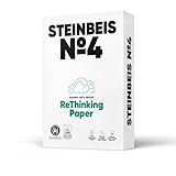 Steinbeis No. 4 Druckerpapier – 2500 (5 x 500) Blatt DIN A4 Recycling-Papier...