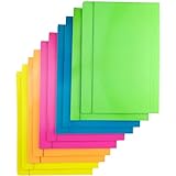 D.RECT 10 Stück (2 Stück Pro Farbe 5x2) FLUO Sammelmappe Aus Karton |...