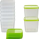 MiraHome Vorratsdosen Set 8x0,75L quadratisch grün – Perfekt zur Aufbewahrung...