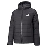 PUMA Herren ESS Hooded Padded Jacket Wattierte Jacke, Schwarz, M