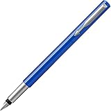 Parker Vector Füller | Blau mit Chromzierleisten | Füllfederhalter mit...