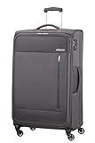 American Tourister Heat Wave - Spinner XL Koffer, 80 cm, 92 L, Grau (Charcoal...