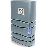 YourCasa Regentonne Eckig 350 Liter [Aqua Silo] XXL Regenfass mit Öffnung und...