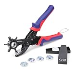 WORKPRO Revolverlochzange Lochzange Gürtel Leder Gürtel Puncher 255 MM Locher...