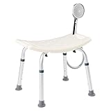 Arebos Duschhocker | Höhenverstellbar | Aluminium-Rahmen |...