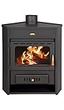 Prity Eek A Eck - Wasserführender Kaminofen - 13.3 kW - Schwarz - Holz,...