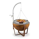 blumfeldt Fire Globe Feuerschale mit Grill, Grillring: Ø 59cm, Feuerschale: Ø...