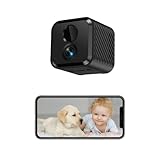 Mini Kamera, 4K HD WLAN Überwachungskamera Innen Für Live Übertragung Handy...