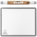 Backefix 44x33 cm Original Backfolie wiederverwendbar Silikon Backmatte, BPA...