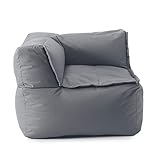 Lumaland Sitzsack-Lounge Modular Eckteil | Waschbare Sitzmöbel für Innenräume...