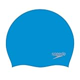 Speedo Unisex Erwachsene Moulded Silicone Swimming Cap Schwimmkappe, Blau/Chrom,...