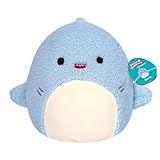 Squishmallow FuzzAMallows Plüschtier Davie der Hai 40 cm – Squishmallows...