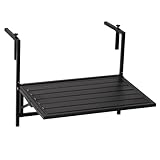 ZENSTYW Balkonklapptisch Zum Einhängen,Balkon-Stehtisch Für...