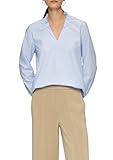 S.Oliver Damen Gestreifte Baumwollbluse Mit Smok-Details Bluse Langarm,...