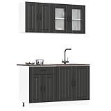 Emmtore 4-TLG. Küchenschrank-Set Sonoma Holzwerkstoff，Küchenschrank,...