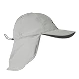 iQ-UV Kappe mit Nackenschutz für Herren 55-61cm – UPF 50+ TÜV geprüft –...