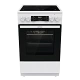 Gorenje GEC5C43WGAMZ Elektro-Standherd mit Glaskeramik-Kochfeld / 50 cm / 70...