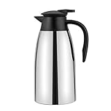 2 Liter Edelstahl Isolierkanne Kaffeekanne Teekanne Doppelwandig Isoliert Vakuum...
