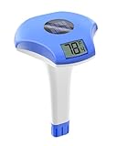 BALDR Solar Pool Thermometer Schwimmend, mit Großer LCD-Digitalanzeige Leicht...