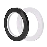 Diffaxy Isolierband Schwarz und Weiß – 5 mm x 66 m, 2 Stück PVC...