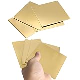 8 Stück Messingblech Thick 0,5mm x 50mm x 50mm Metallfolien Platte Messing...