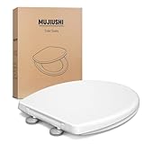 WC Sitz, MUJIUSHI Toilettendeckel O-Form Klodeckel mit Quick-Release-Funktion,...