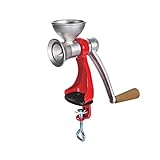 Jupiter Mohnmühle Leinsamenmühle Ölsaatenmühle rot, Retro Design Edelstahl...