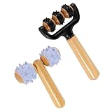 2 Stück Massageroller mit Griff Massage Roller Selbstmassagerolle Massagerolle...