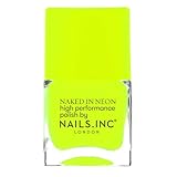 Nails Inc - SUNLIGHT SQUARE Neon Nagellack - Pastell-Neon Gelb - Langanhaltende...