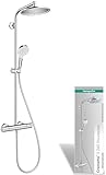 hansgrohe Crometta S - Duschsystem mit Thermostat, Regendusche (240 mm) mit...