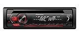 Pioneer DEH-S120UB 1DIN RDS-Autoradio mit roter Tastenbeleuchtung , Display...