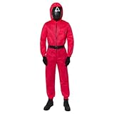 (Fix 50/50) (9915289) Adult Mens Squid Game Guard Deluxe Costume (Medium)