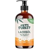Pets Purest Lachsöl für Hunde & Katzen 1000ml – Reines Norwegisches Lachsöl...