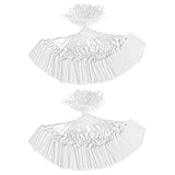 200 Stück weiße Preisschilder 3,5 x 2,2 cm Preisetiketten Display-Anhänger...