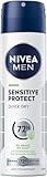 NIVEA MEN Sensitive Protect Deo Spray, Anti-Transpirant für 72h zuverlässigen...