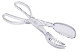 KitchenCraft Acryl-Salatzange/Servierer, Edelstahl, Transparent, 6.5 x 10 x 34...