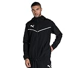 Puma Herren teamRISE All Weather Jacket Trainingsjacke, Black White, L