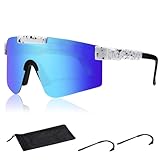 AWAVM Fahrradbrille, Laufbrille, polarisierte Sport-Sonnenbrille, für Herren...