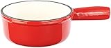Rosenstein & Söhne Fonduepfanne: Käsefondue-Topf aus Gusseisen, 16 cm...